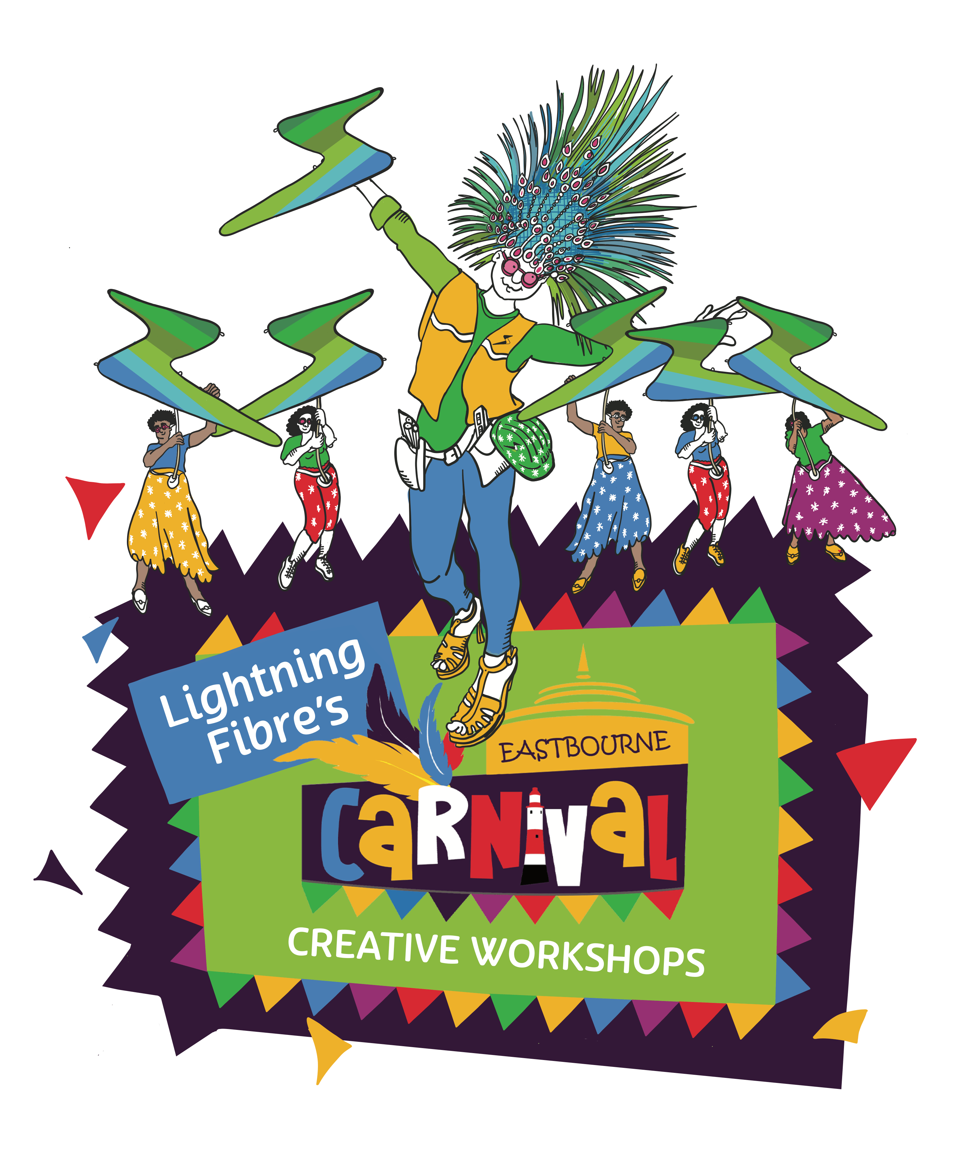 Lightning Fibre’s Eastbourne Carnival Workshops